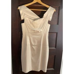 Black Halo Champagne Jackie O Mini Dress